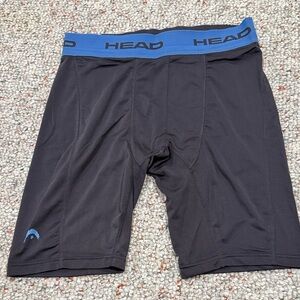 HEAD Men’s Compression Athletic Shorts – Dark Gray L | Performance Baselayer